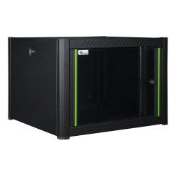 LOGON RWP07U45BL rack cabinet 7U Wall mounted rack Black