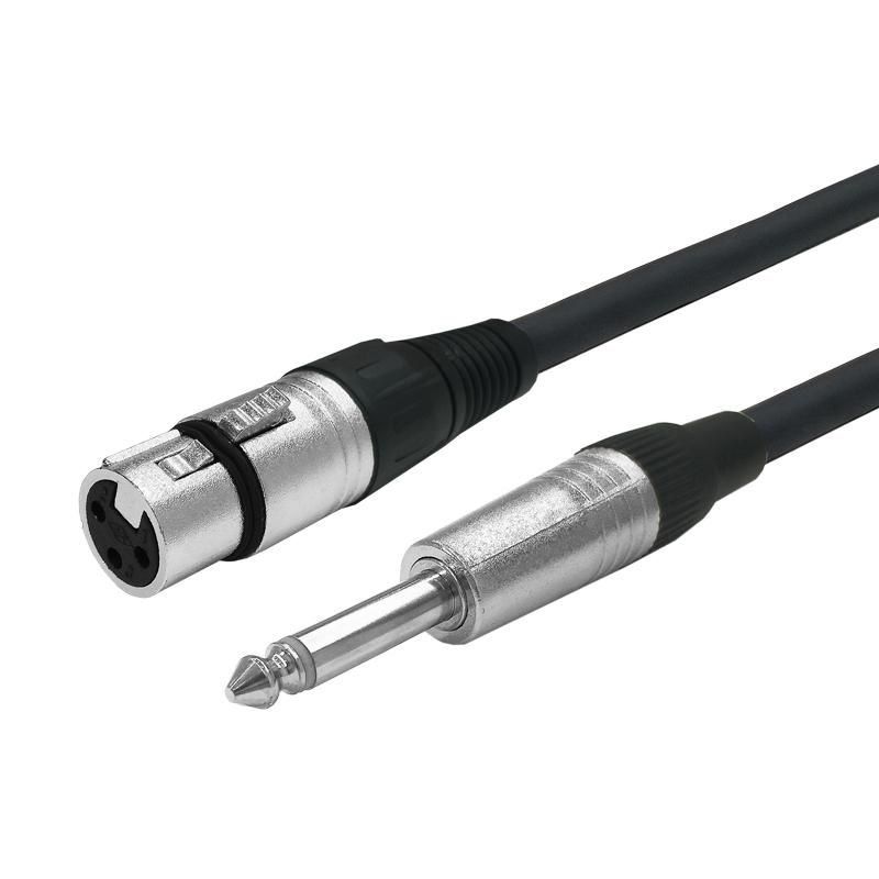 Vivolink PROAUDXLRFJACK10 câble audio 10 m XLR 6,35 mm Noir