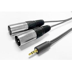 Vivolink PROMJXLRS15 câble audio 15 m 3,5mm 2 x XLR Noir