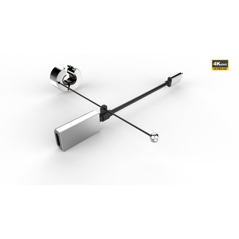 Vivolink PROADRING4S câble vidéo et adaptateur USB Type-C HDMI Noir