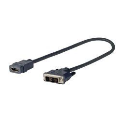 Vivolink PRODVIADAPHDMI câble vidéo et adaptateur 0,2 m DVI-D HDMI Noir