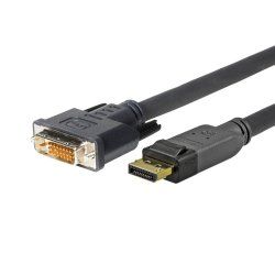 Vivolink PRODPDVI7.5 video cable adapter 7.5 m DisplayPort DVI-D Black
