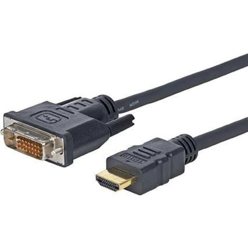 Vivolink PROHDMIDVI10 câble vidéo et adaptateur 10 m HDMI DVI-D Noir