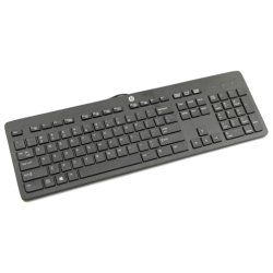HP 803181-051 keyboard Office USB AZERTY French Black