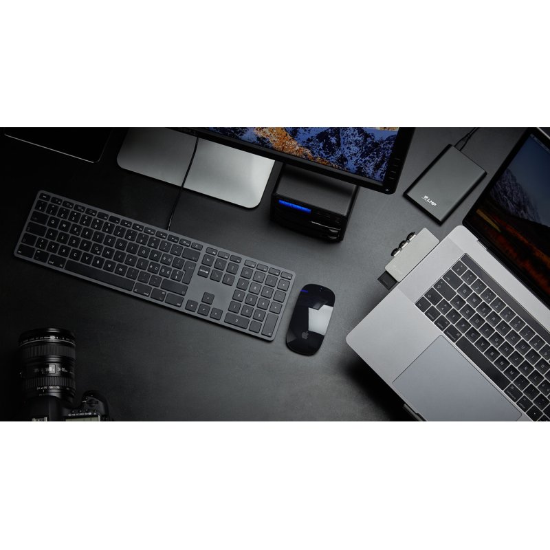 LMP 18251 keyboard Office USB QWERTY Italian Grey