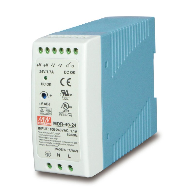 24V, 40W Din-Rail Power Supply