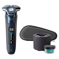 Philips SHAVER Series 7000 S7885/50 rasoir pour homme Rasoir rotatif Tondeuse Noir, Bleu