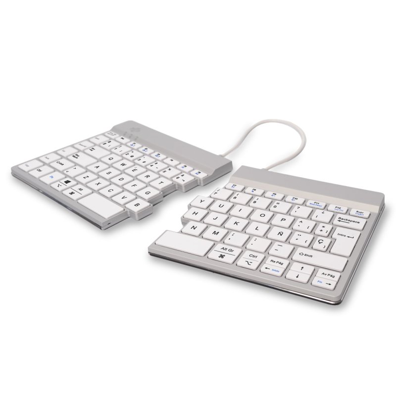 R-Go Tools Clavier ergonomique R-Go Split Break avec logiciel de pause, clavier ergonomique divisé, QWERTY (ES),