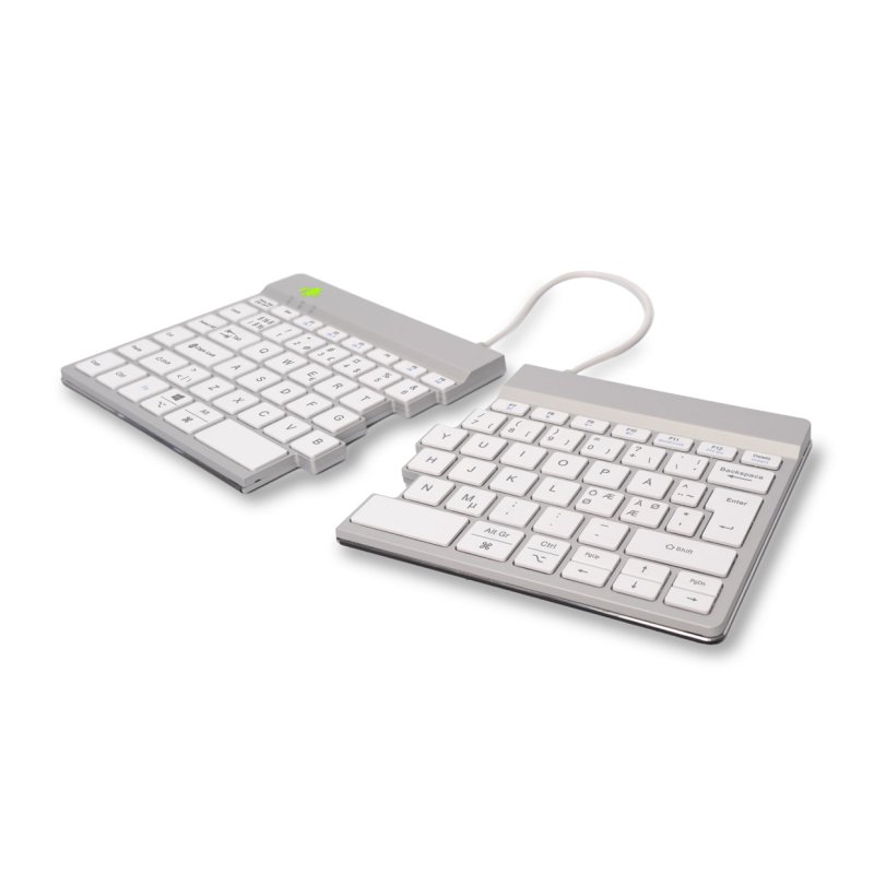 R-Go Tools Clavier ergonomique R-Go Split Break avec logiciel de pause, clavier divisé, QWERTY (NORDIC), bluetooth,