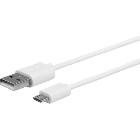 eSTUFF ES603007 câble USB USB 2.0 1 m USB A Micro-USB B Blanc