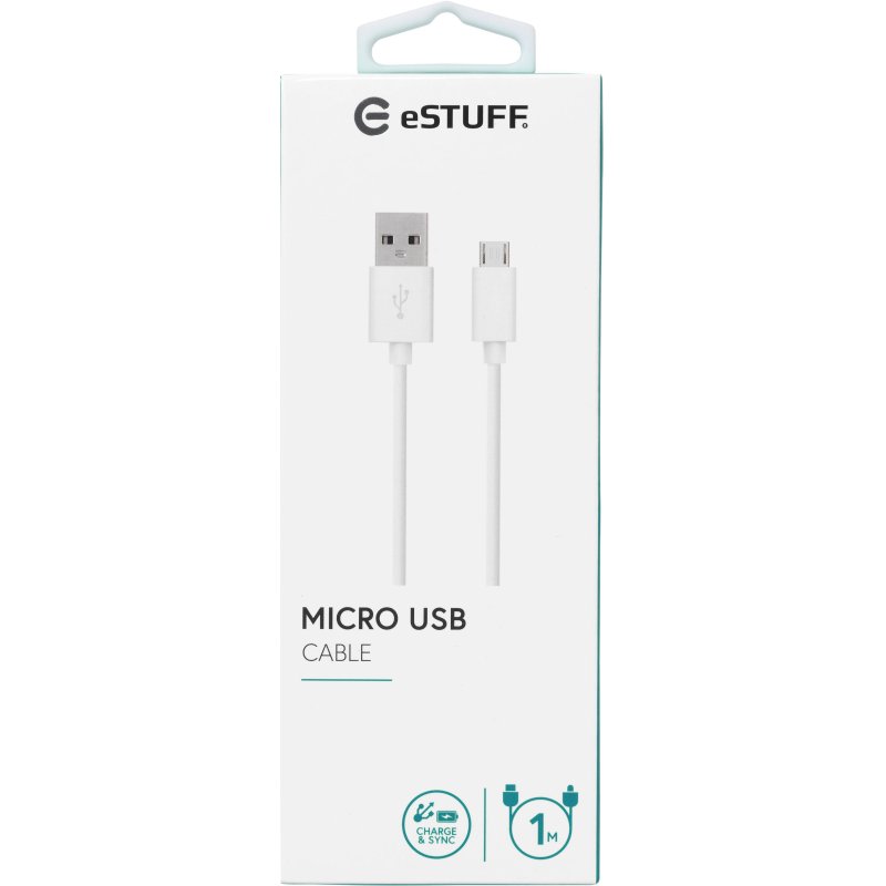MicroUSB Cable 1m White