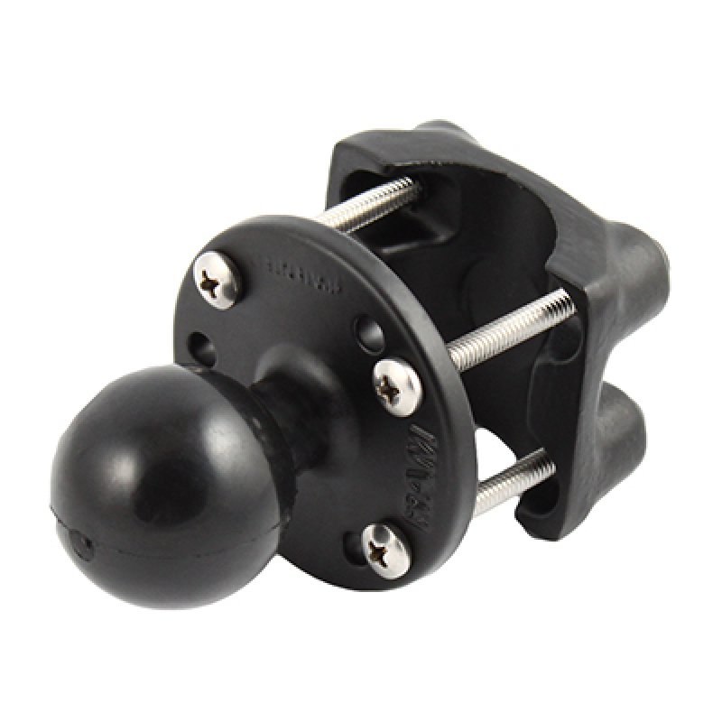 RAM Mounts Half Rail Clamp Ball Base for 1"-1.25" Rails