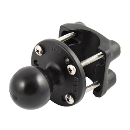 RAM Mounts Half Rail Clamp Ball Base for 1"-1.25" Rails