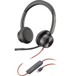 POLY Blackwire 8225 Casque Avec fil Arceau Bureau/Centre d'appels USB Type-C Noir