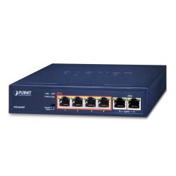 PLANET FSD-604HP commutateur réseau Non-géré Fast Ethernet (10/100) Connexion Ethernet, supportant l'alimentation