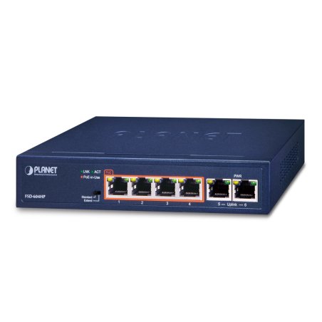 4-Port 10/100TX 802.3at POE 