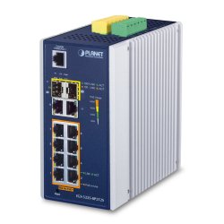 PLANET IGS-5225-8P2T2S network switch Managed L2 Gigabit Ethernet (10/100/1000) Power over Ethernet (PoE) Blue, White