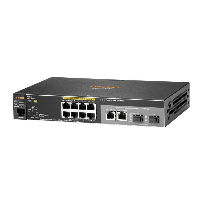 HPE Aruba 2530 8G PoE Managed L2 Gigabit Ethernet (10/100/1000) Power over Ethernet (PoE) 1U