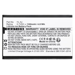 Battery 4.81Wh Li-ion 3.7V