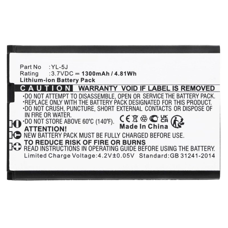 Battery 4.81Wh Li-ion 3.7V