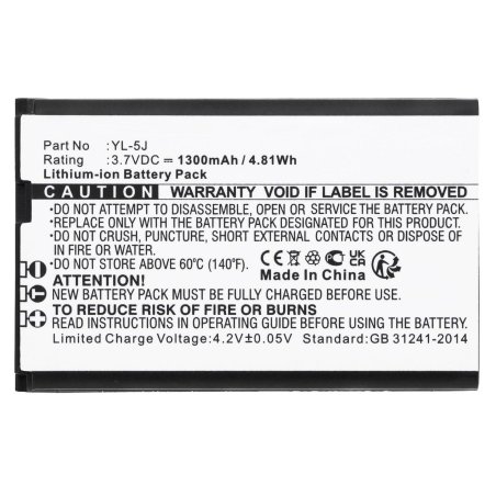 Battery 4.81Wh Li-ion 3.7V