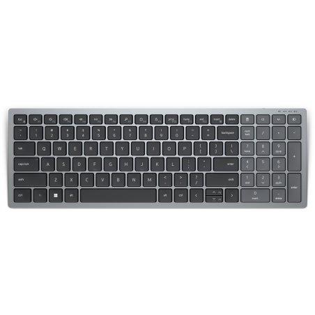 DELL KB740 clavier Bureau RF sans fil Bluetooth QWERTY Nordique Gris, Noir