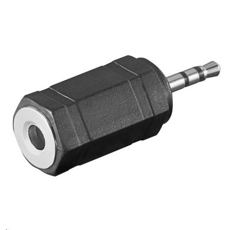 Microconnect AUDASM changeur de genre de câble 2.5mm 3,5mm Noir