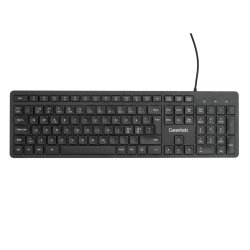 eSTUFF GLB211102 clavier Bureau USB QWERTY Nordique Noir