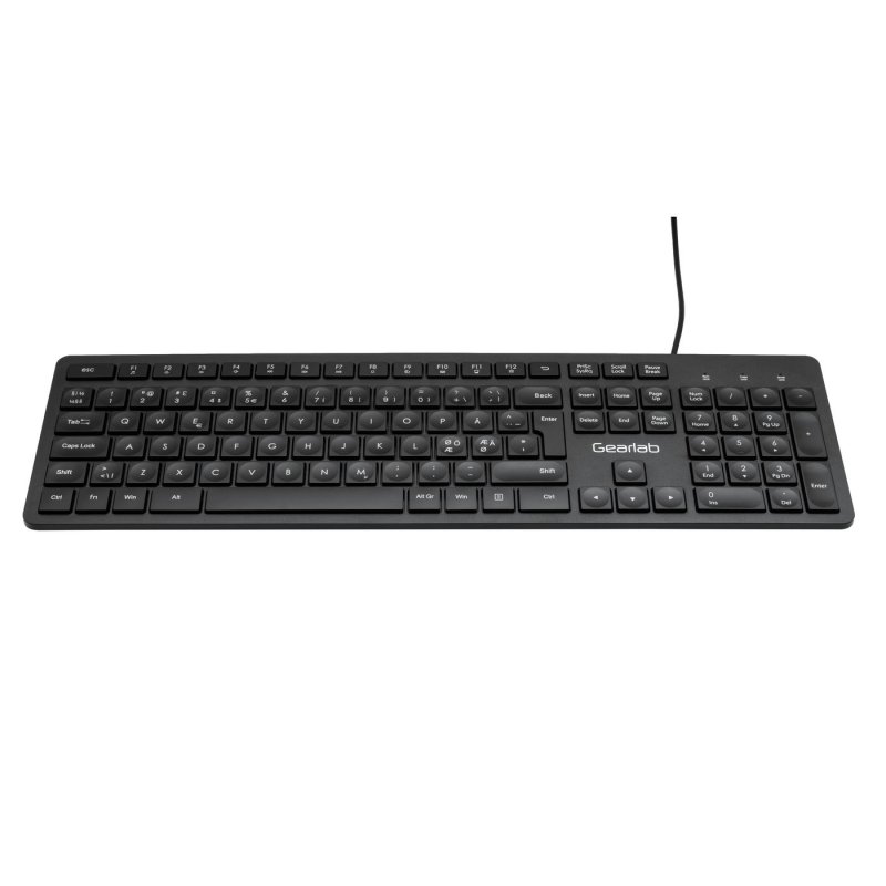 eSTUFF GLB211102 clavier Bureau USB QWERTY Nordique Noir