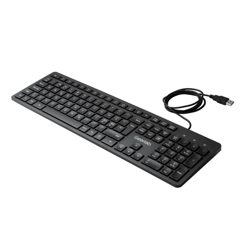 eSTUFF GLB211102 clavier Bureau USB QWERTY Nordique Noir
