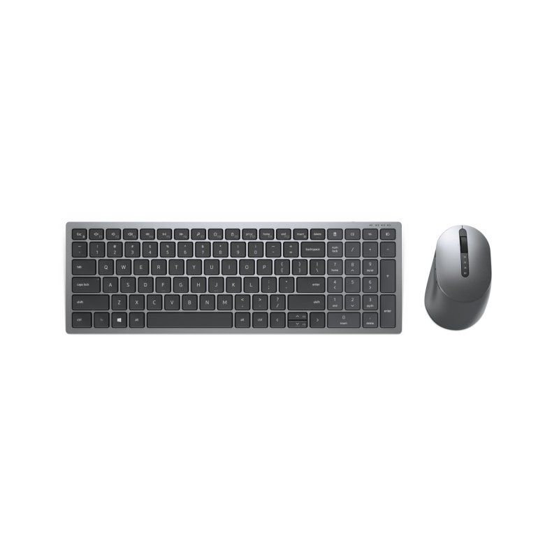 DELL KM7120W keyboard Mouse included Office RF Wireless Bluetooth QWERTY US International Grey, Titanium