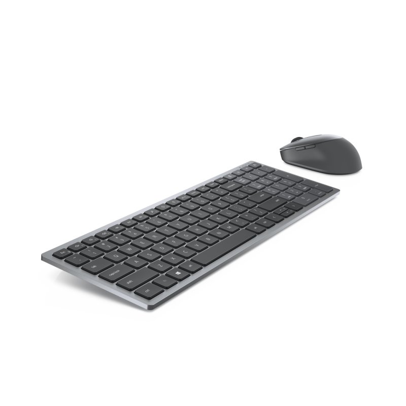 DELL KM7120W clavier Souris incluse Bureau RF sans fil Bluetooth QWERTY US International Gris, Titane