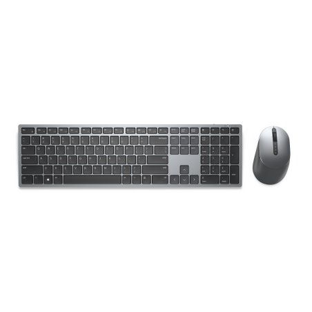 DELL KM7321W clavier Souris incluse Bureau RF sans fil Bluetooth QWERTY Nordique Gris, Titane