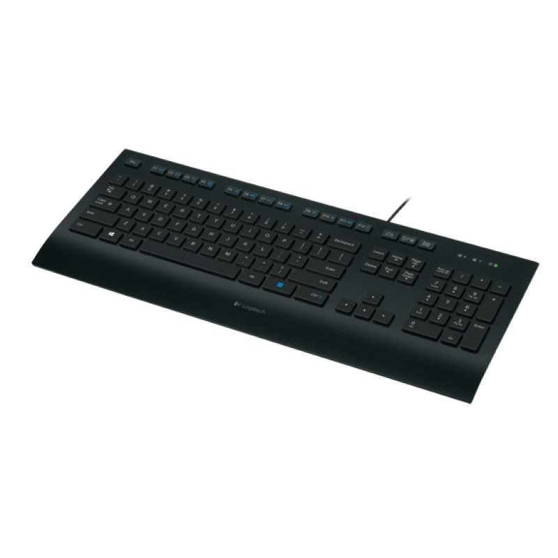 Logitech K280E Pro f/ Business clavier Bureau USB QWERTY Nordique Noir