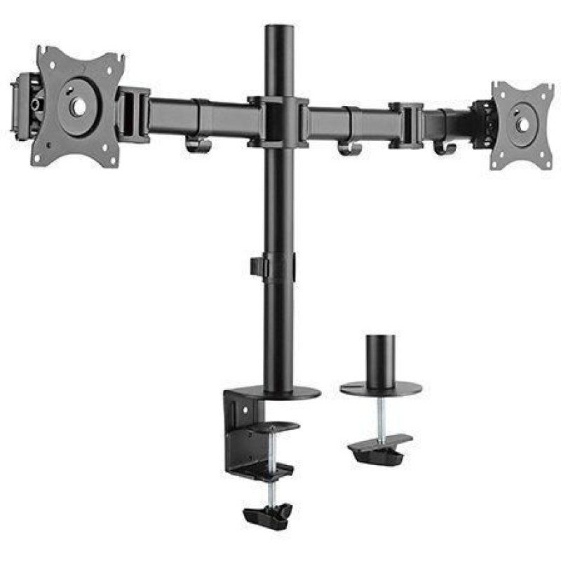 eSTUFF GLB227001 support d'écran plat pour bureau 81,3 cm (32") Noir
