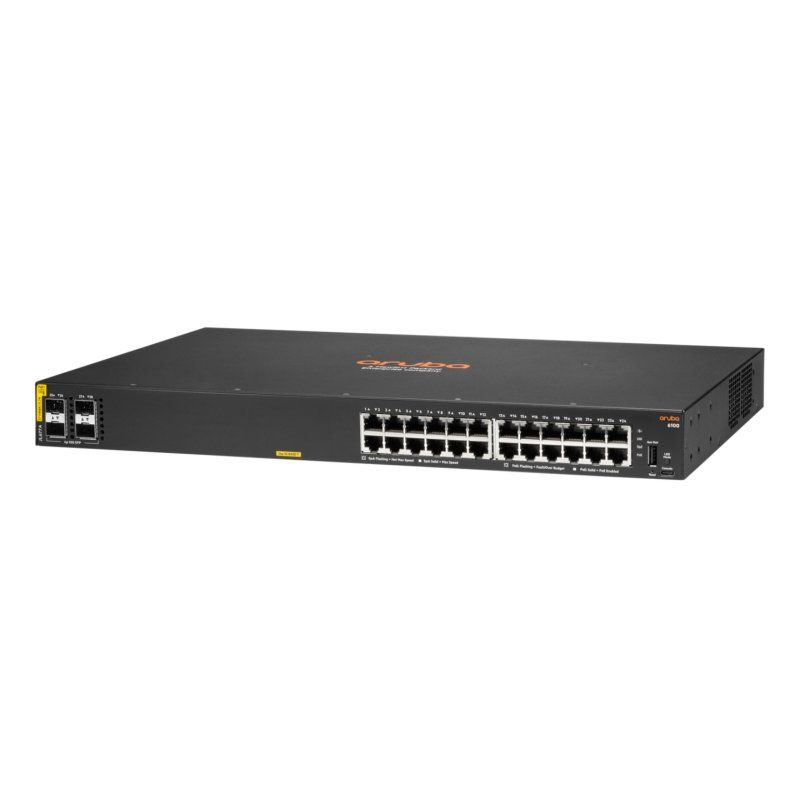 HPE Aruba Networking 6100 24G Class4 PoE 4SFP 370W Géré L3 Gigabit Ethernet (10/100/1000) Connexion Ethernet,