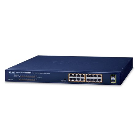 PLANET GSW-1820HP commutateur réseau Non-géré Gigabit Ethernet (10/100/1000) Connexion Ethernet, supportant