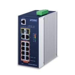 PLANET IGS-4215-8P2T2S network switch Managed L2/L4 Gigabit Ethernet (10/100/1000) Power over Ethernet (PoE) Blue,