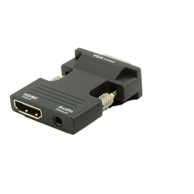 Microconnect HDMIVGAAUDIOB changeur de genre de câble VGA (D-Sub) HDMI Audio Noir