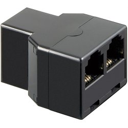 Goobay 50597 cable gender changer RJ11/RJ14 2x RJ11/RJ14 Black