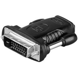Microconnect HDM19F24 changeur de genre de câble HDMI Type A DVI-D Dual Link (24 1 pin) Noir