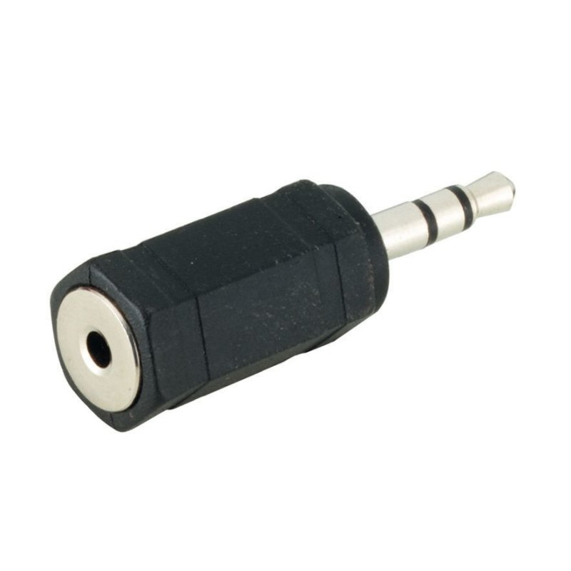 Microconnect AUDALX changeur de genre de câble 3.5mm 2,5 mm Noir