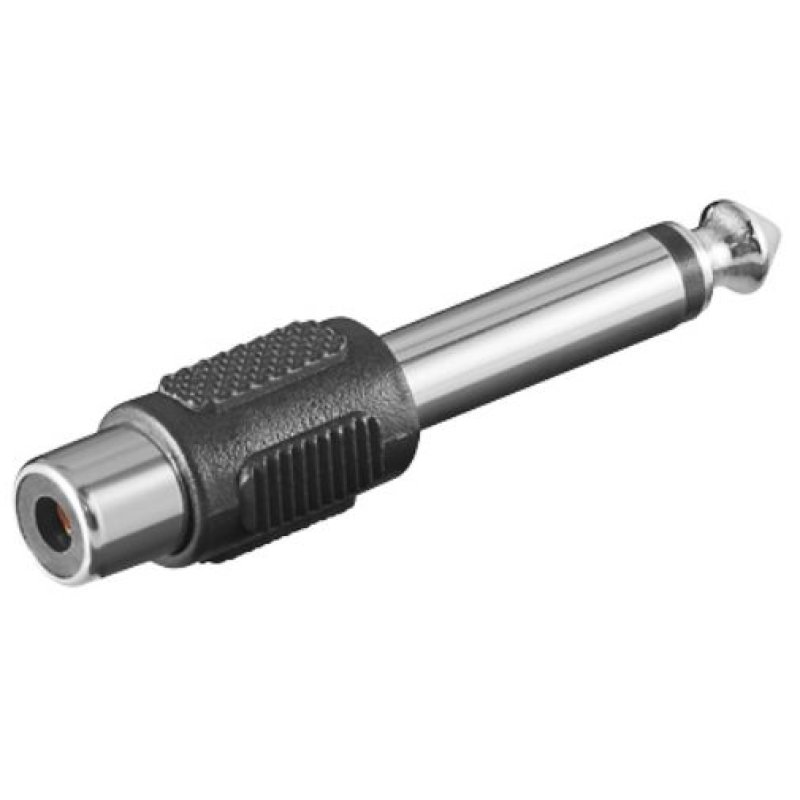 Microconnect AUDANG cable gender changer 6.3mm RCA Black