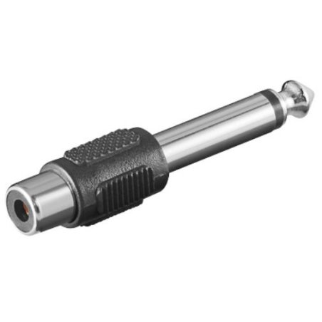 Microconnect AUDANG changeur de genre de câble 6.3mm RCA Noir