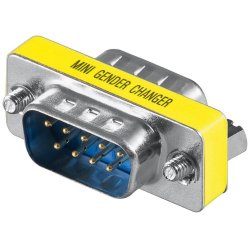 Microconnect MOD99 changeur de genre de câble DB9 Bleu