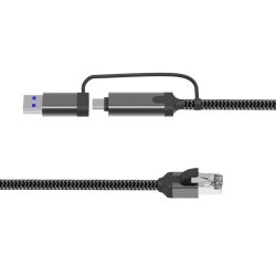 CAT6 FTP to USB A-C adapter