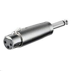 Microconnect XLRFJ changeur de genre de câble XLR (3-pin) 6.35 mm (2-pin, mono) Argent