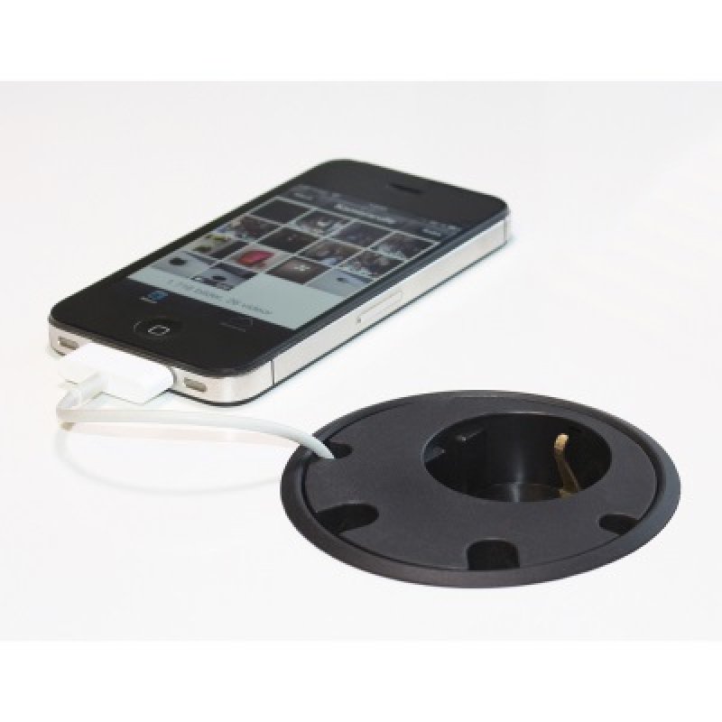 Kondator 935-PD10 socket-outlet Type F Black