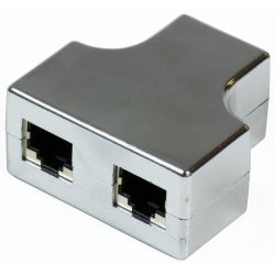 Y-ADAPTER RJ45-2xRJ45 F/F 8P