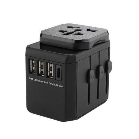 World Travel Adapter, 3 USB A